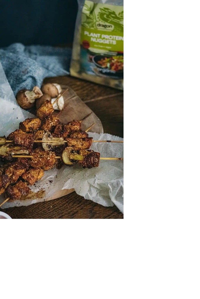 Protein thực vật hữu cơ kết cấu Gà nuggest Dragon Superfoods 150g