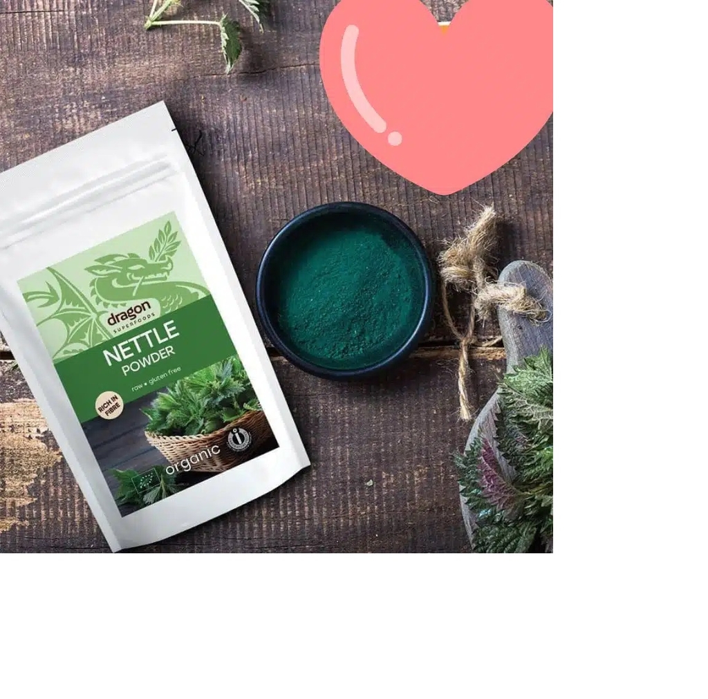 Bột lá Tầm ma hữu cơ 150gr Dragon Superfoods