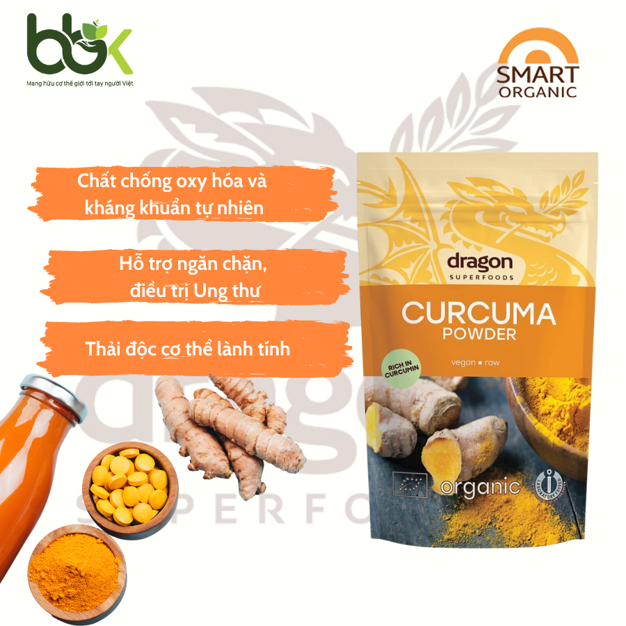 Bột quế Ceylon hữu cơ 150gr Dragon Superfoods