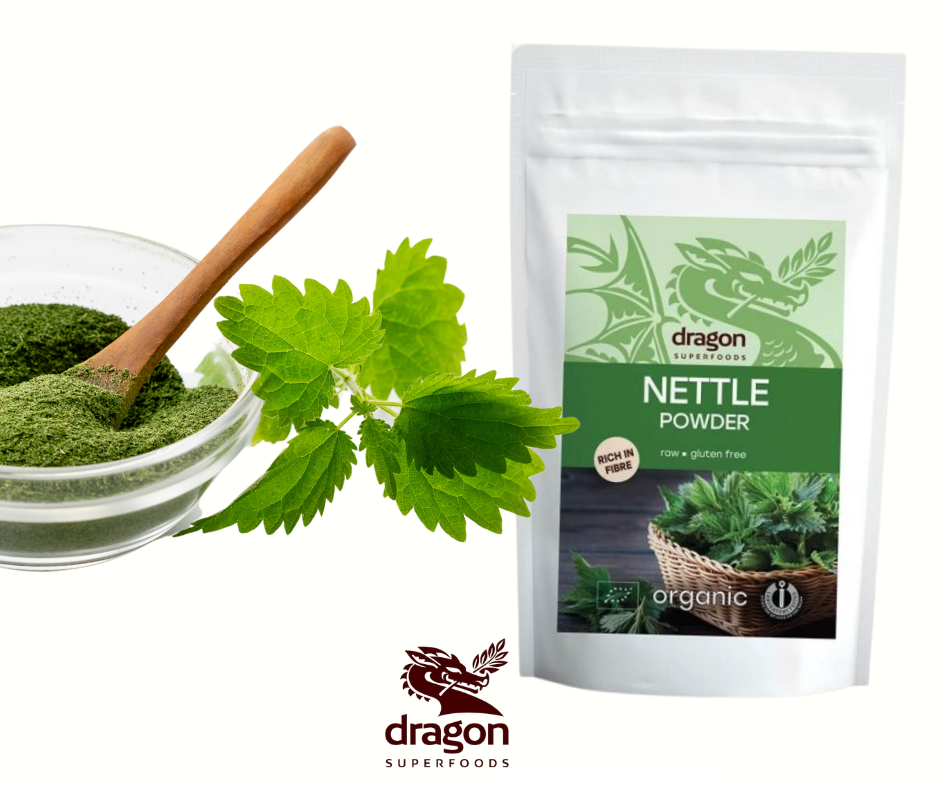 Bột lá Tầm ma hữu cơ 150gr Dragon Superfoods