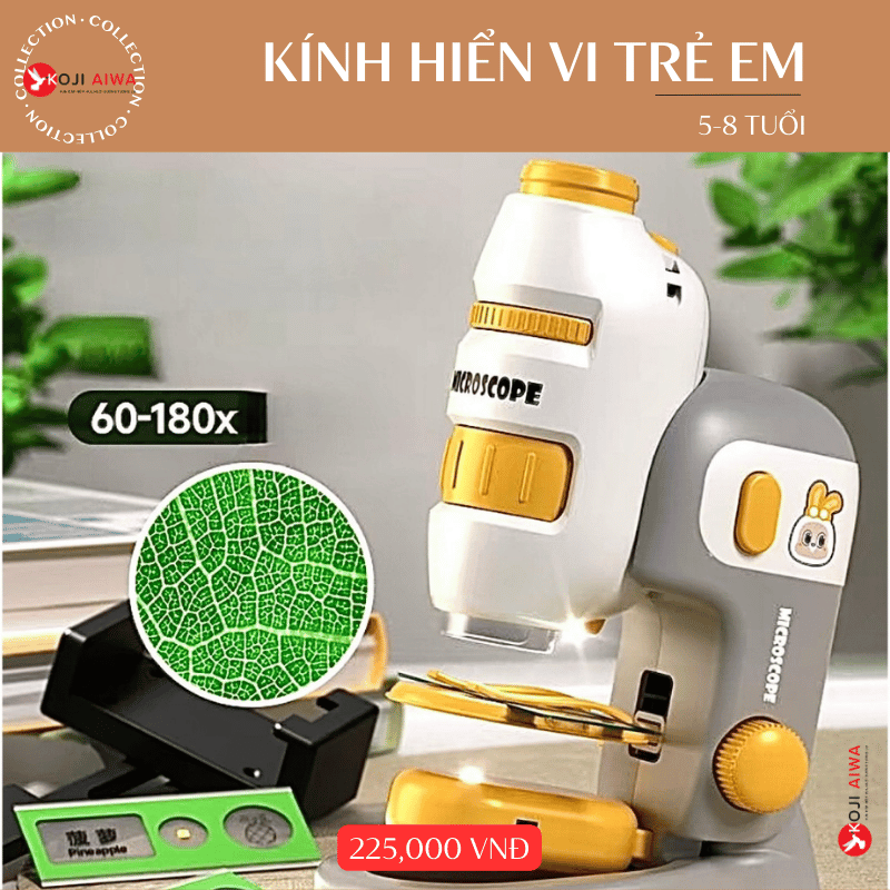Đồ chơi kính hiển vi trẻ em khám phá thế giới phóng đại lên tới 200 lần
