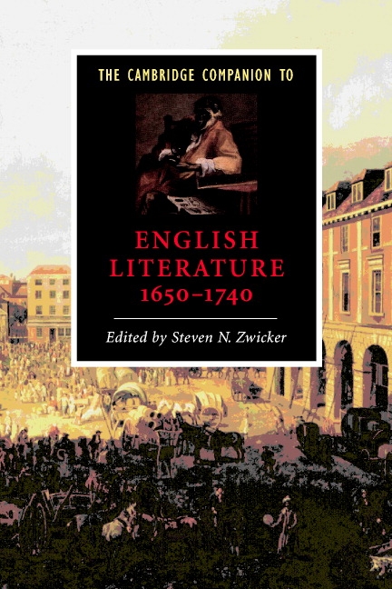 The Cambridge Companion to English Literature, 1650-1740