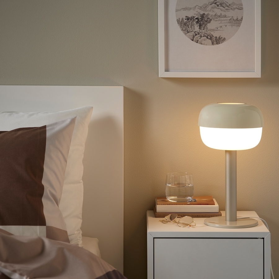 BLÅSVERK Table lamp, beige