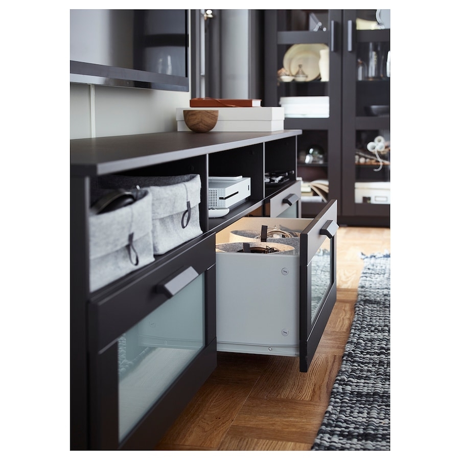 BRIMNES TV unit, black