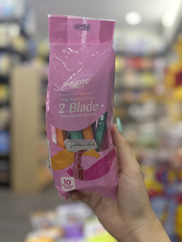 Dao Cạo Nữ Equate 2 Blade Disposable Razors 10 Cây – Dao Cạo 2 Lưỡi ...