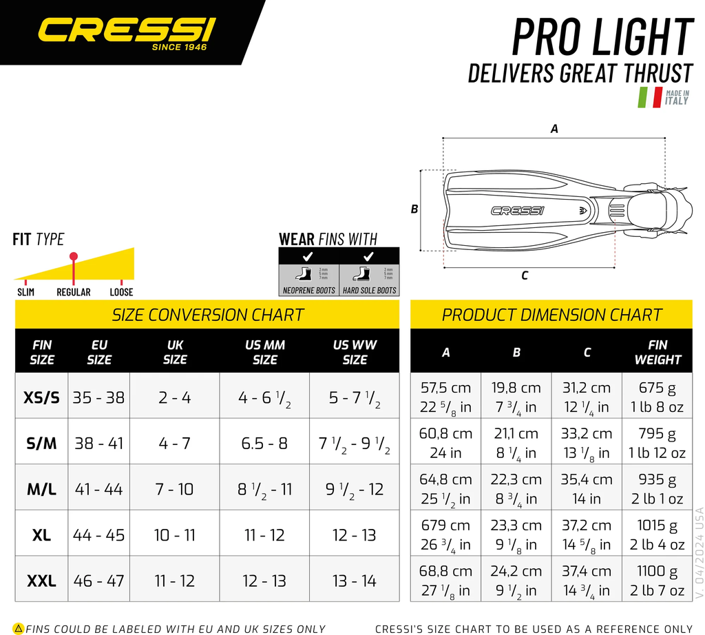 Chân Vịt Lặn Pro Light