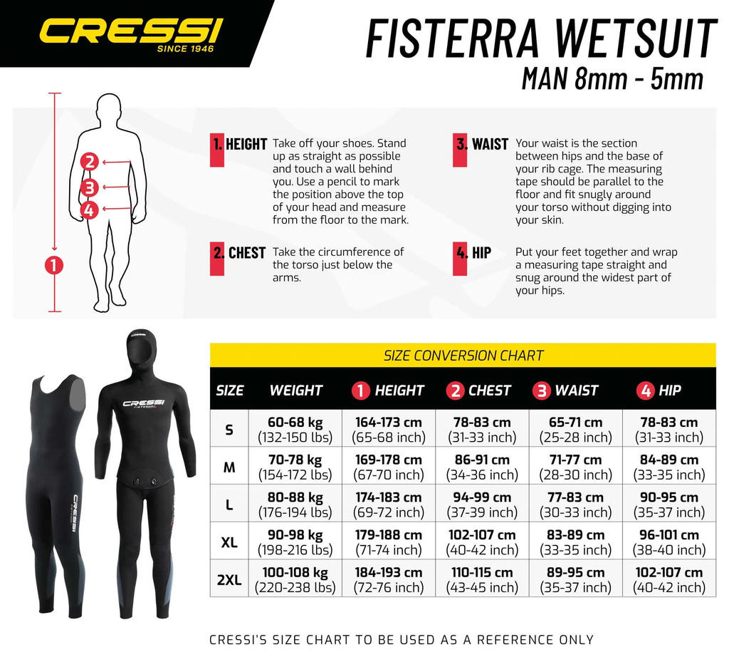 Bộ Đồ Lặn Nam Tay Dài  Fisterra 5mm