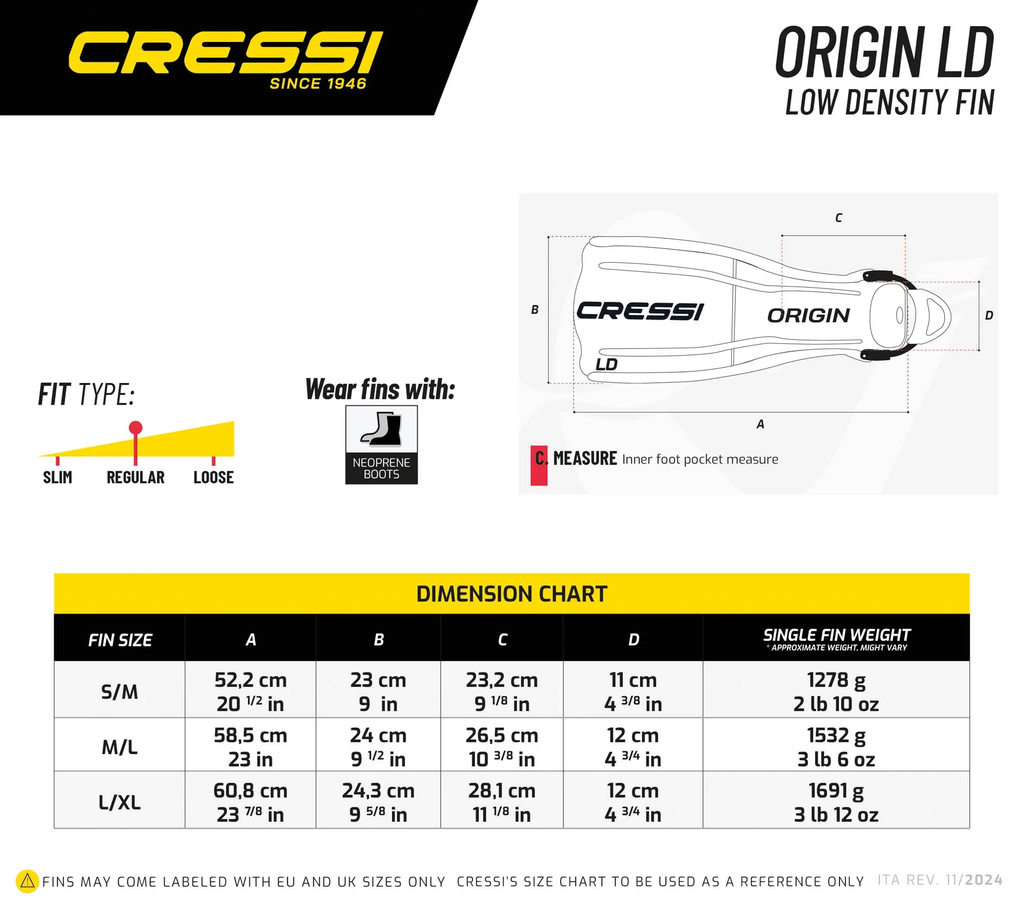 Chân Vịt Lặn Origin LD
