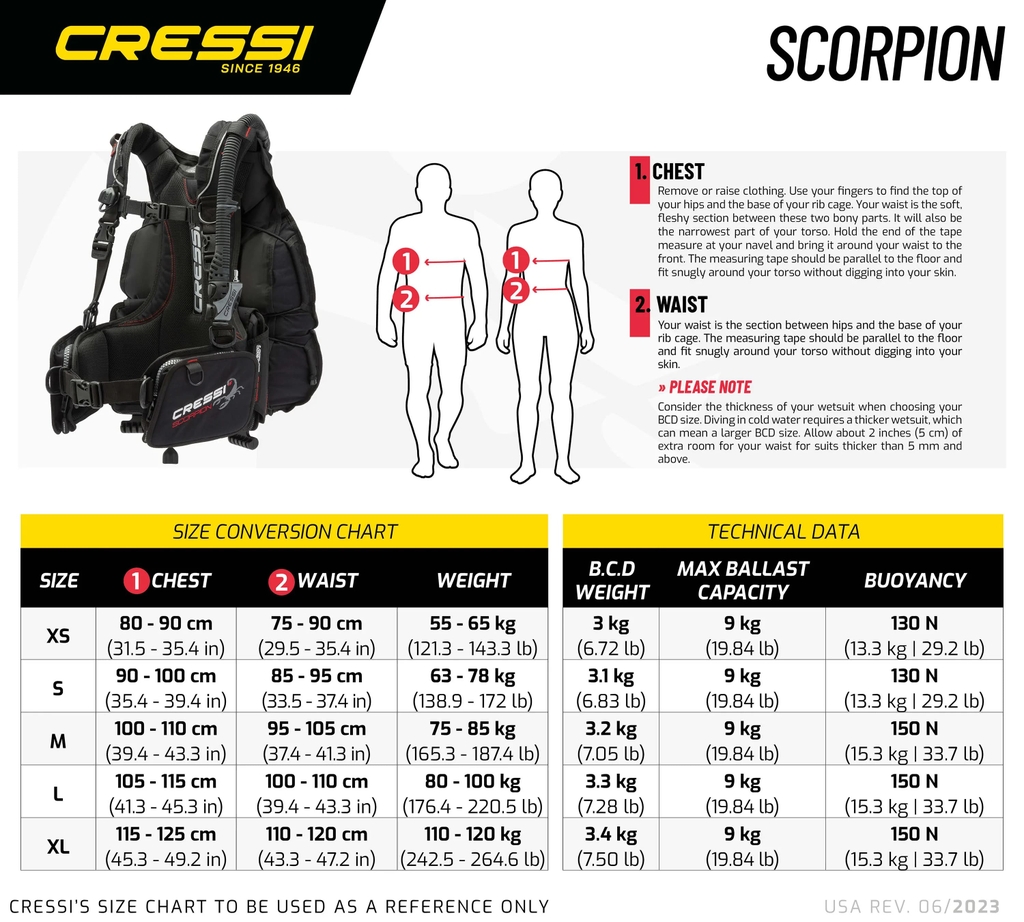 Áo Phao Lặn Scorpion B.C.D