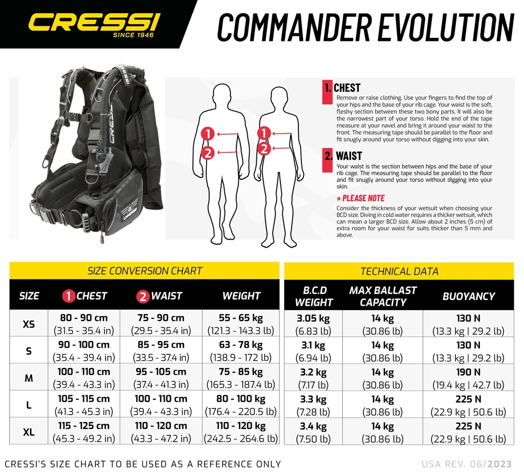 Áo Phao Lặn Commander Evo B.C.D
