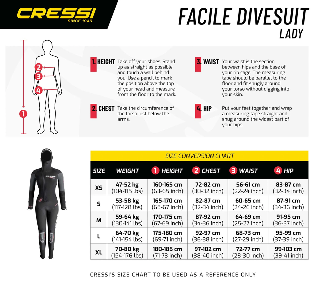 Bộ Đồ Lặn Nữ Tay Dài Facile 8mm