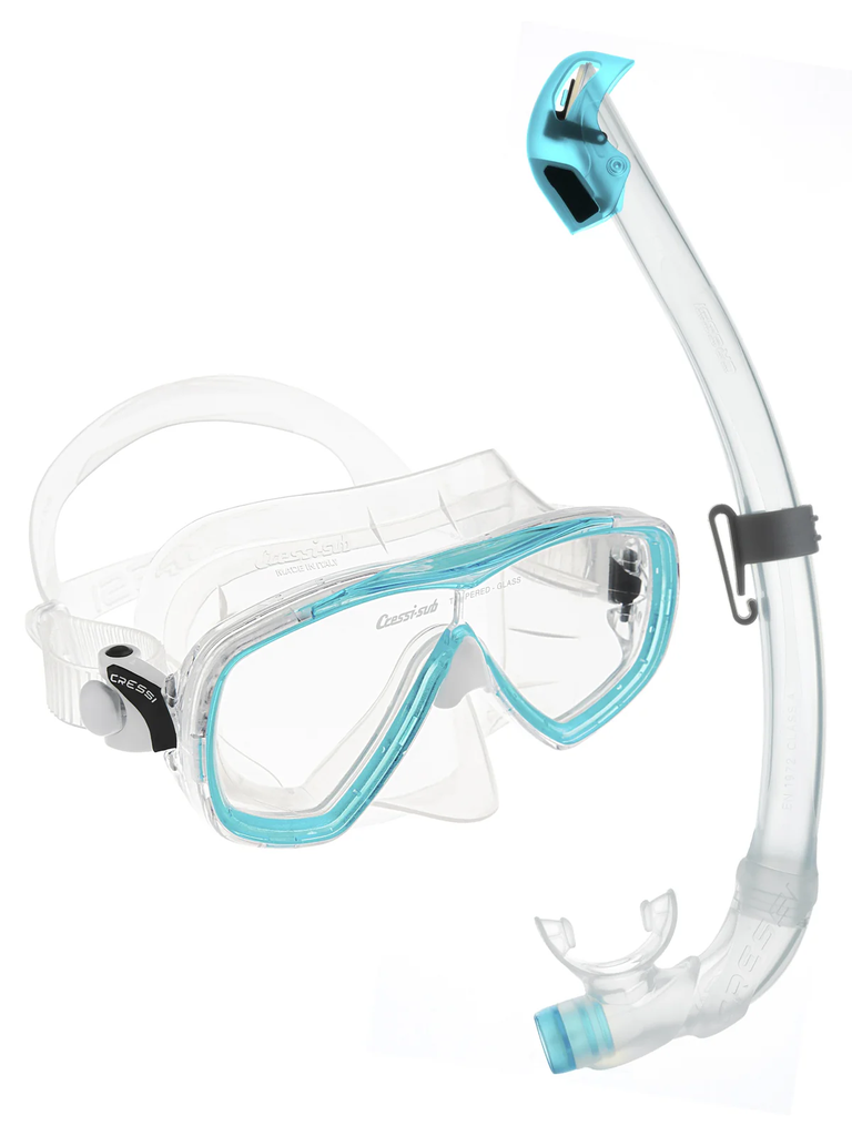 Bộ Mặt Nạ Lặn Estrella + Ống Thở Lặn Seal Dry