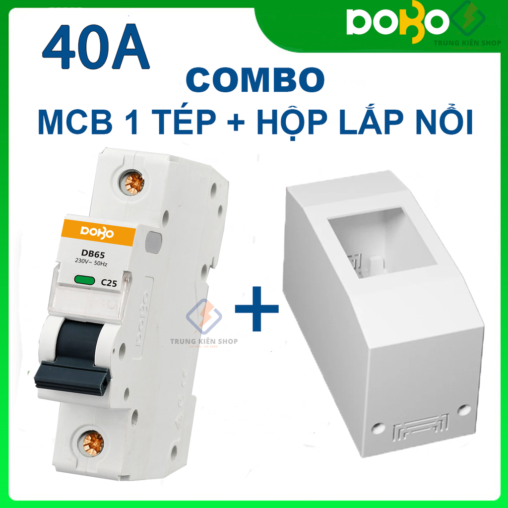 Cầu Dao Tự Động 1P 6kA MCB DOBO KOREA - siêu nhạy 6kA  (Aptomat tự động bảo vệ quá tải - chống chập cháy