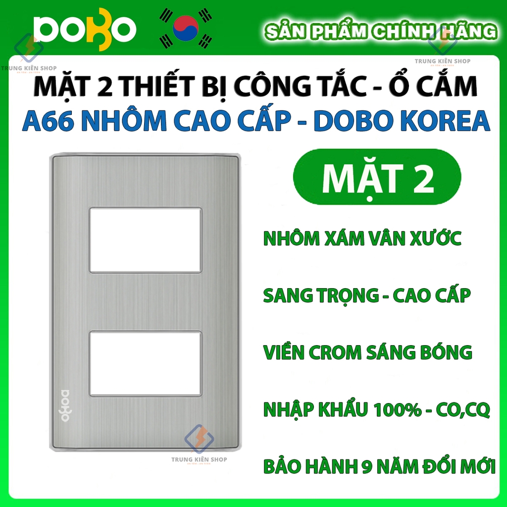 [Hạt rời] Ổ cắm âm tường, công tắc điện cao cấp  Dòng A66 DoBo Hàn Quốc nhập khẩu  - Bảo hành 9 năm - NPP Trung Kiên
