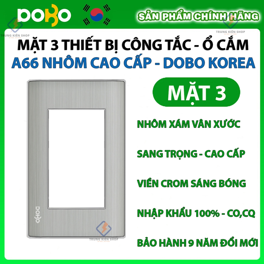 [Hạt rời] Ổ cắm âm tường, công tắc điện cao cấp  Dòng A66 DoBo Hàn Quốc nhập khẩu  - Bảo hành 9 năm - NPP Trung Kiên