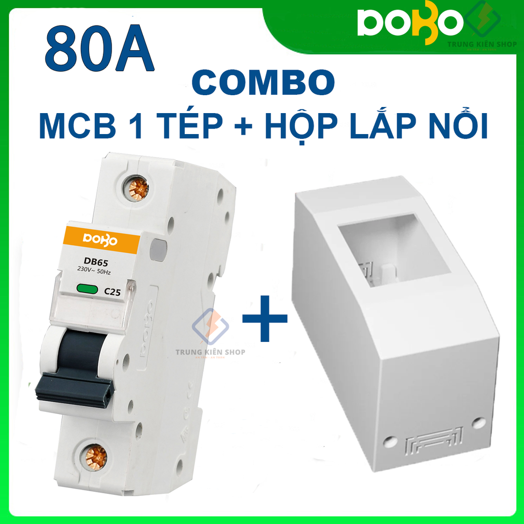 Cầu Dao Tự Động 1P 6kA MCB DOBO KOREA - siêu nhạy 6kA  (Aptomat tự động bảo vệ quá tải - chống chập cháy