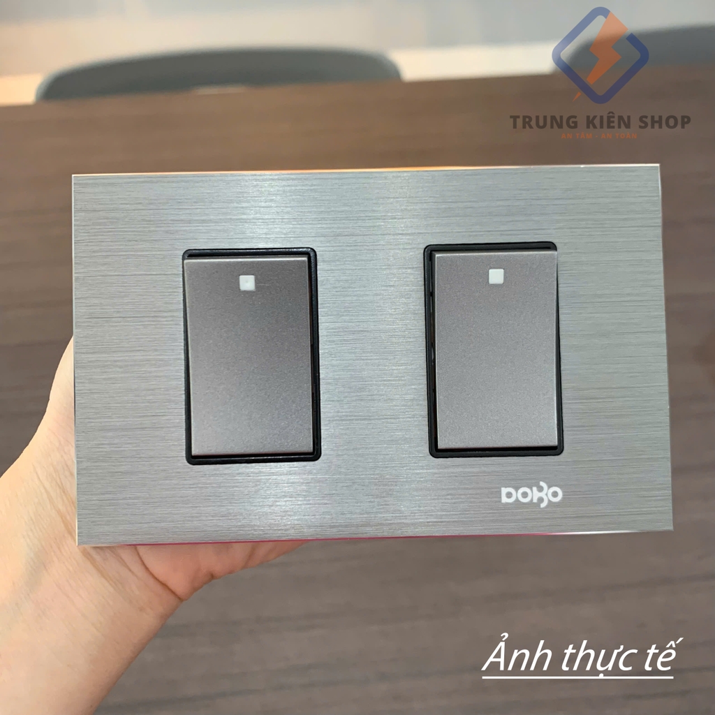 Công tắc Ổ cắm điện âm tường DoBo Hàn Quốc A88 nhôm cao cấp nhập khẩu chính hãng - Bảo hành 9 năm - NPP Trung Kiên