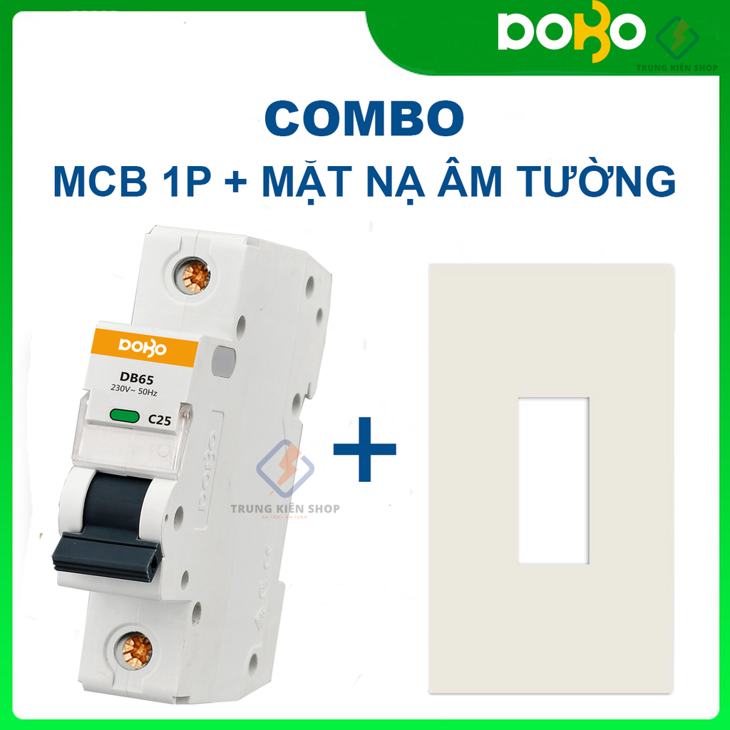 Cầu Dao Tự Động 1P 6kA MCB DOBO KOREA - siêu nhạy 6kA  (Aptomat tự động bảo vệ quá tải - chống chập cháy