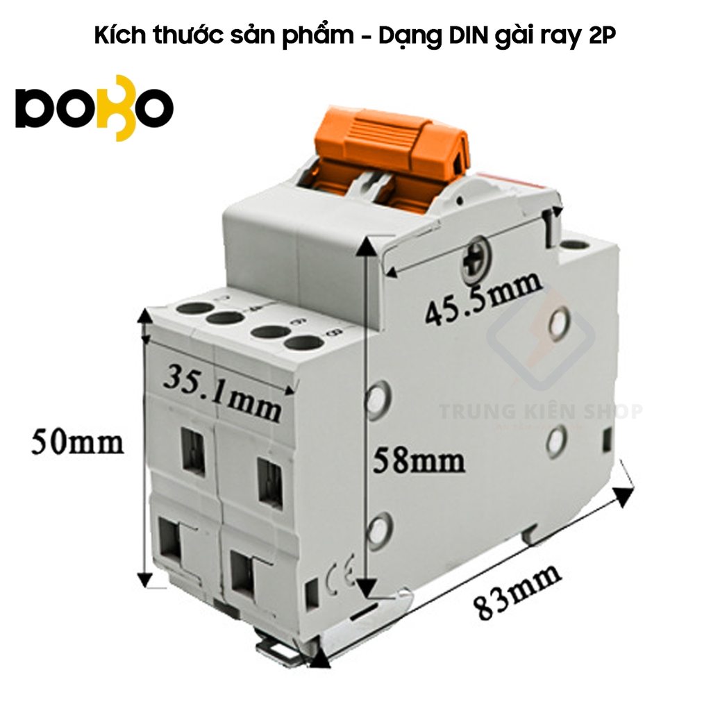 [HÀNG CHÍNH HÃNG] Cầu dao đảo chiều DoBo Hàn Quốc DBSF-63A - Aptomat đảo chiều DoBo - Thiết kế mới - Hàng Tốt - Có xuất VAT - BH 12 tháng