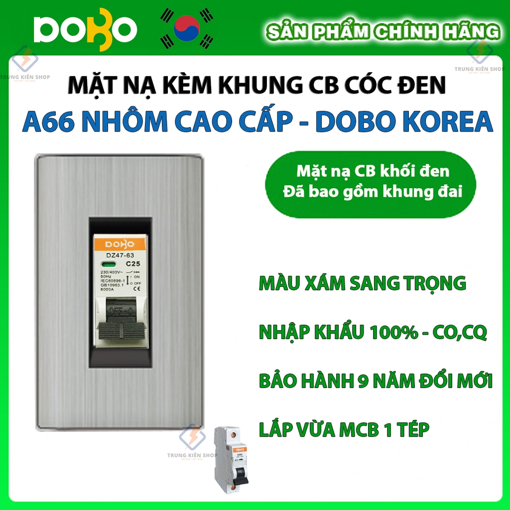 [Hạt rời] Ổ cắm âm tường, công tắc điện cao cấp  Dòng A66 DoBo Hàn Quốc nhập khẩu  - Bảo hành 9 năm - NPP Trung Kiên