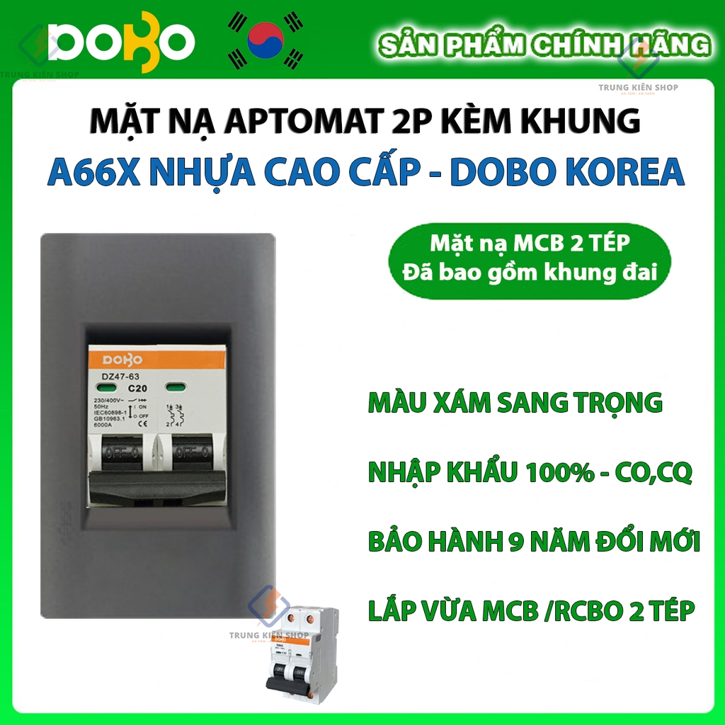 [Hạt rời] ổ cắm điện, công tắc điện A66X cao cấp DoBo Hàn Quốc - Nhập khẩu chính hãng - bảo hành 9 năm