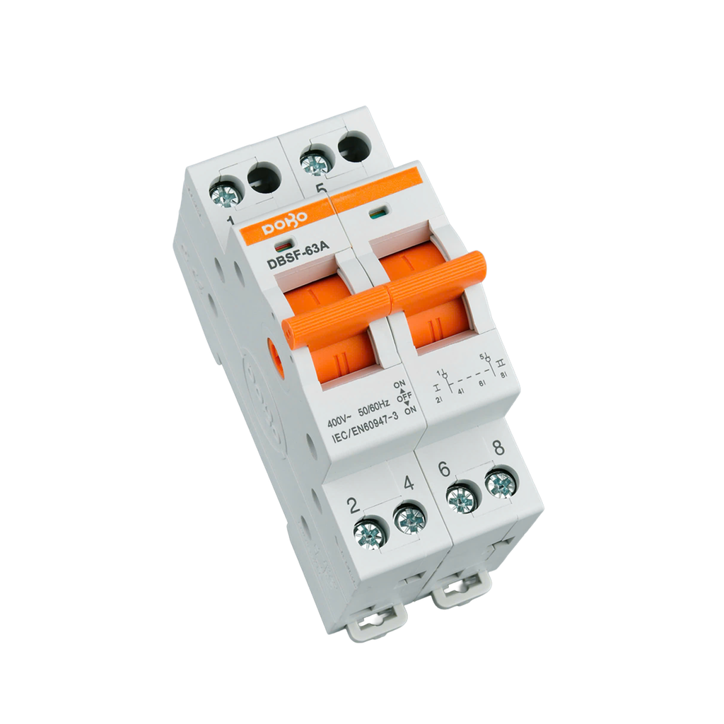 [HÀNG CHÍNH HÃNG] Cầu dao đảo chiều DoBo Hàn Quốc DBSF-63A - Aptomat đảo chiều DoBo - Thiết kế mới - Hàng Tốt - Có xuất VAT - BH 12 tháng