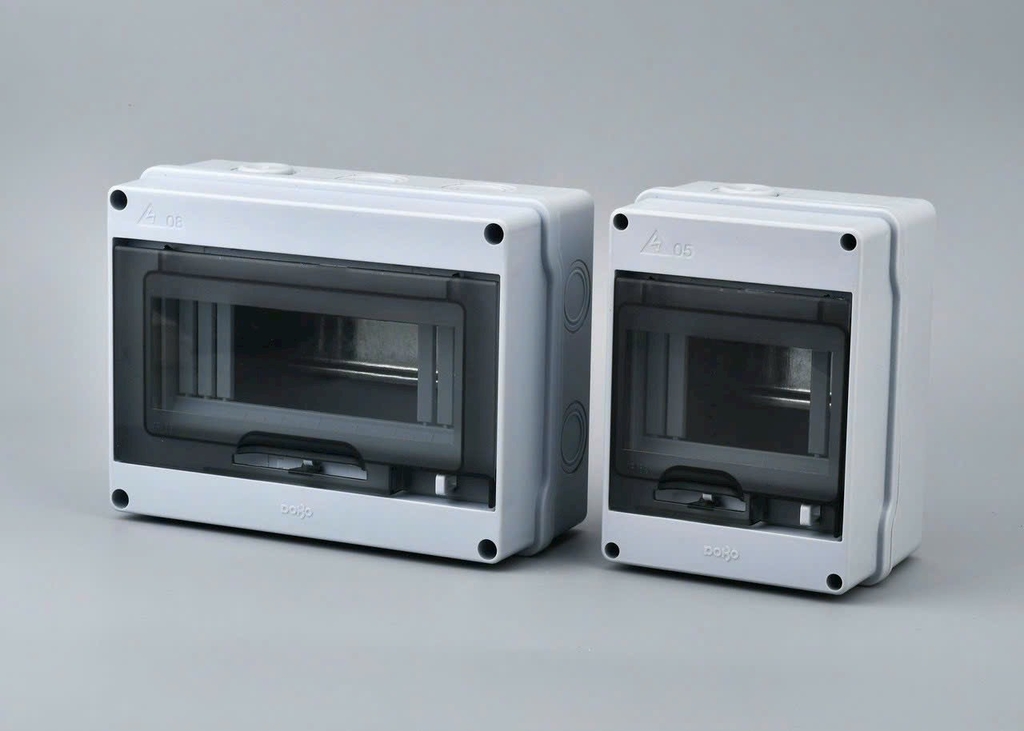 Tủ điện nổi chống nước 3/5/8/12 đường chuẩn IP65 chống nước, tủ điện chống nước ngoài trời - Hàng tốt DoBo Hàn Quốc