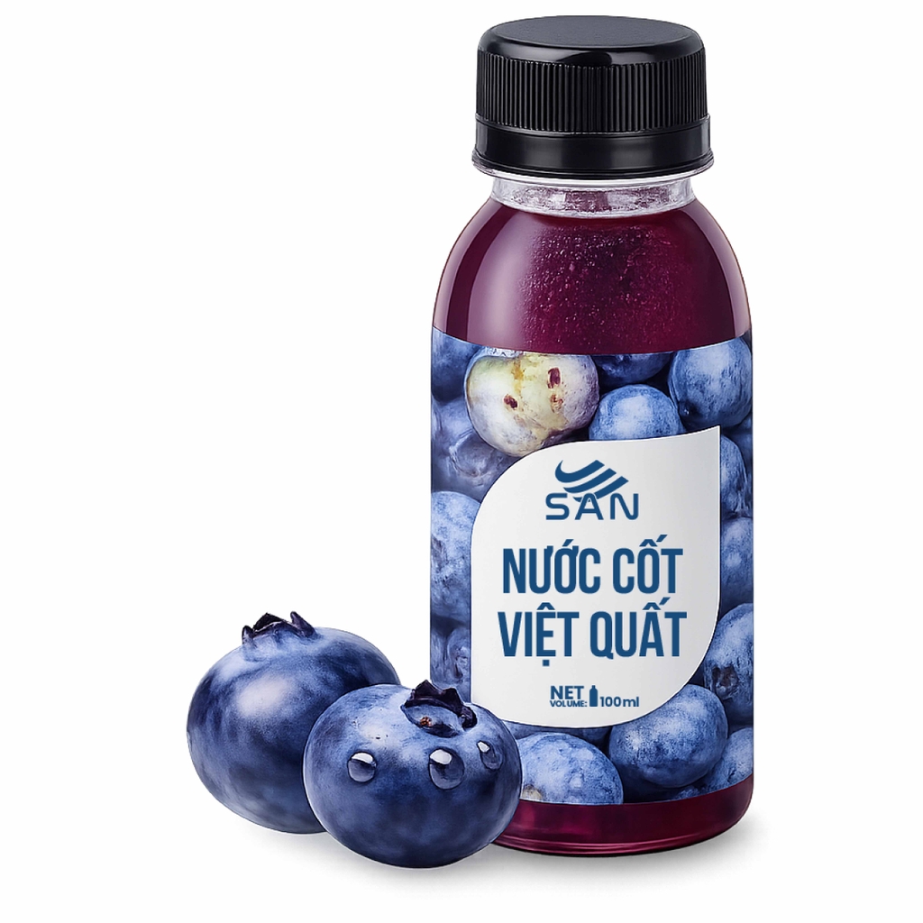 Nước Cốt Việt Quất SAN Chai 1Kg