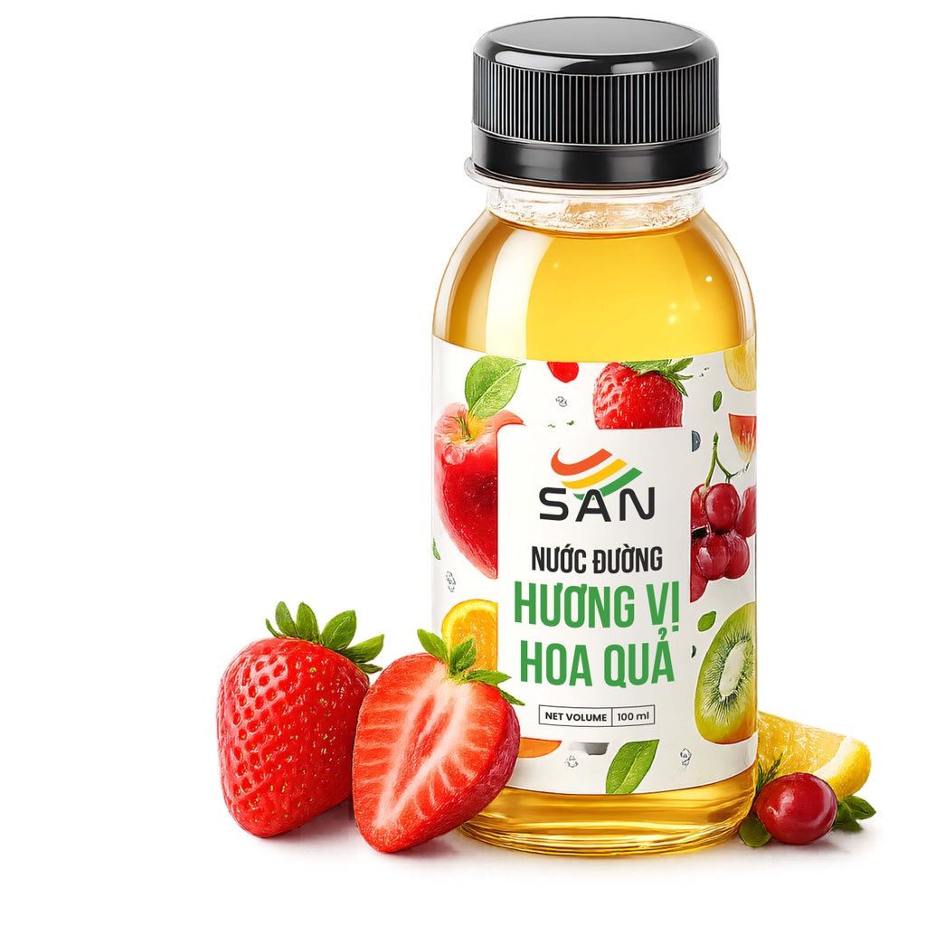 Nước Đường Hương Vị Hoa Quả Chai 2.5Kg