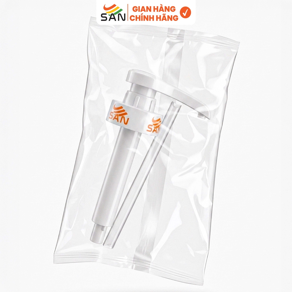 Vòi Pump Siro SAN 10ml Cho Chai 1Kg / 2.5Kg – Pump Nhựa Cao Cấp, Định Lượng Chuẩn, Size 40mm
