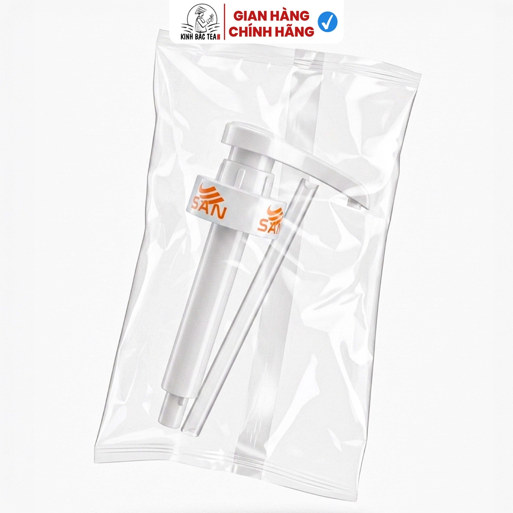 Vòi Pump Siro SAN 10ml Cho Chai 1Kg / 2.5Kg – Pump Nhựa Cao Cấp, Định Lượng Chuẩn, Size 40mm