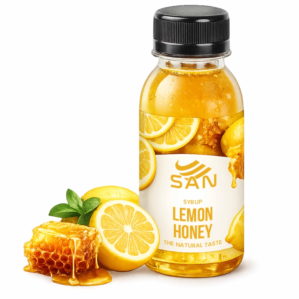 Syrup Chanh Vàng Mật Ong SAN Chai 1Kg