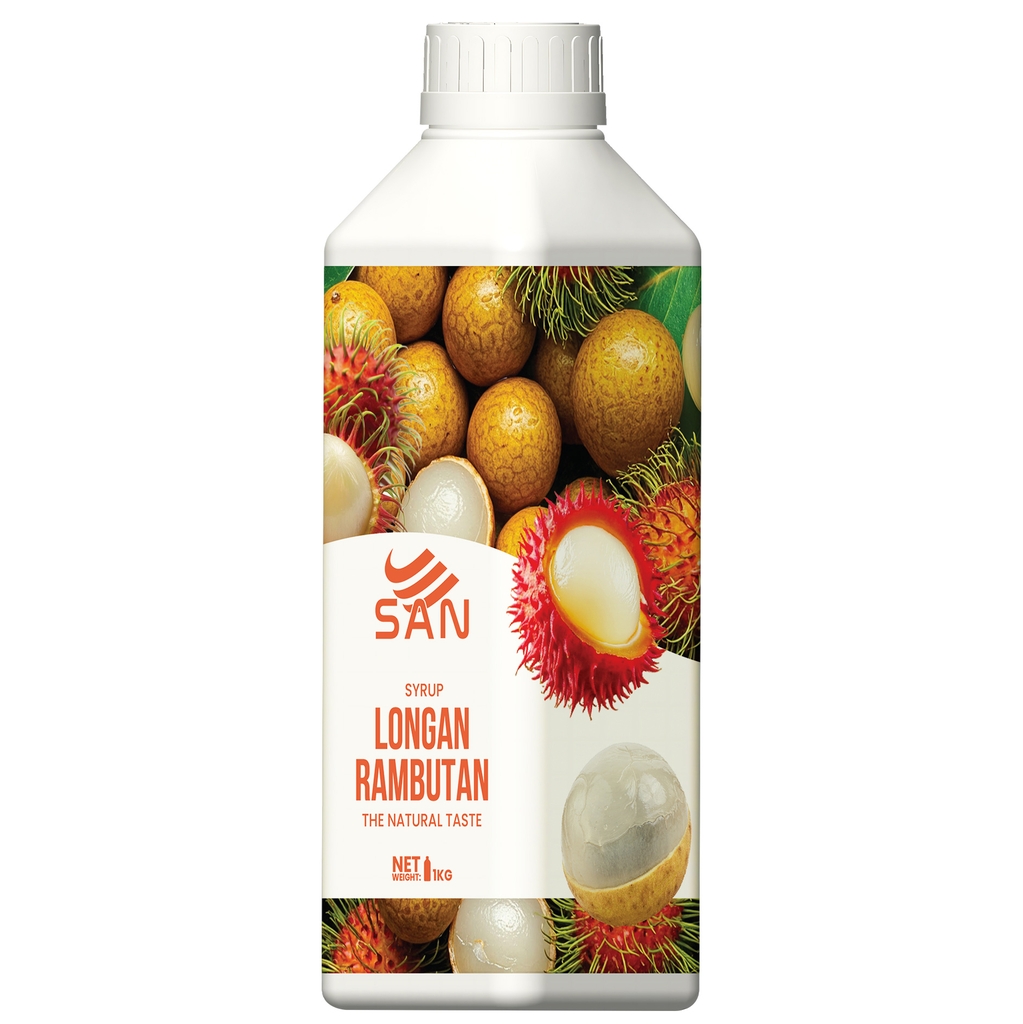 Syrup Long Nhãn Chôm Chôm SAN Chai 1Kg