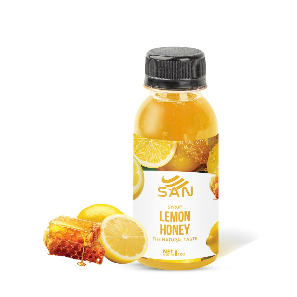 SYRUP CHANH VÀNG MẬT ONG Chai 100ml (Trái Cây Tự Nhiên - Hương Thơm, Màu Sắc Nổi Bật)