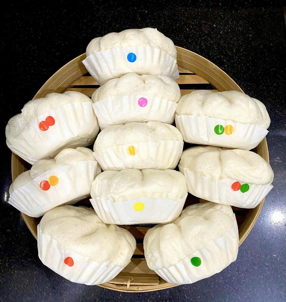 Bánh bao gà nấm sốt phô mai Bếp Của Gấu