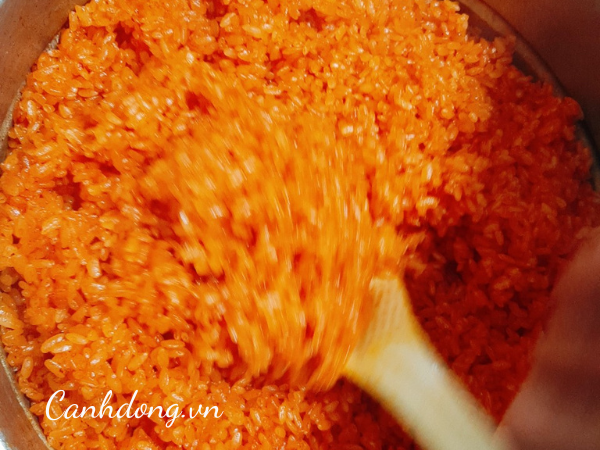 Xôi gấc nếp Tú Lệ (đĩa 500gr)