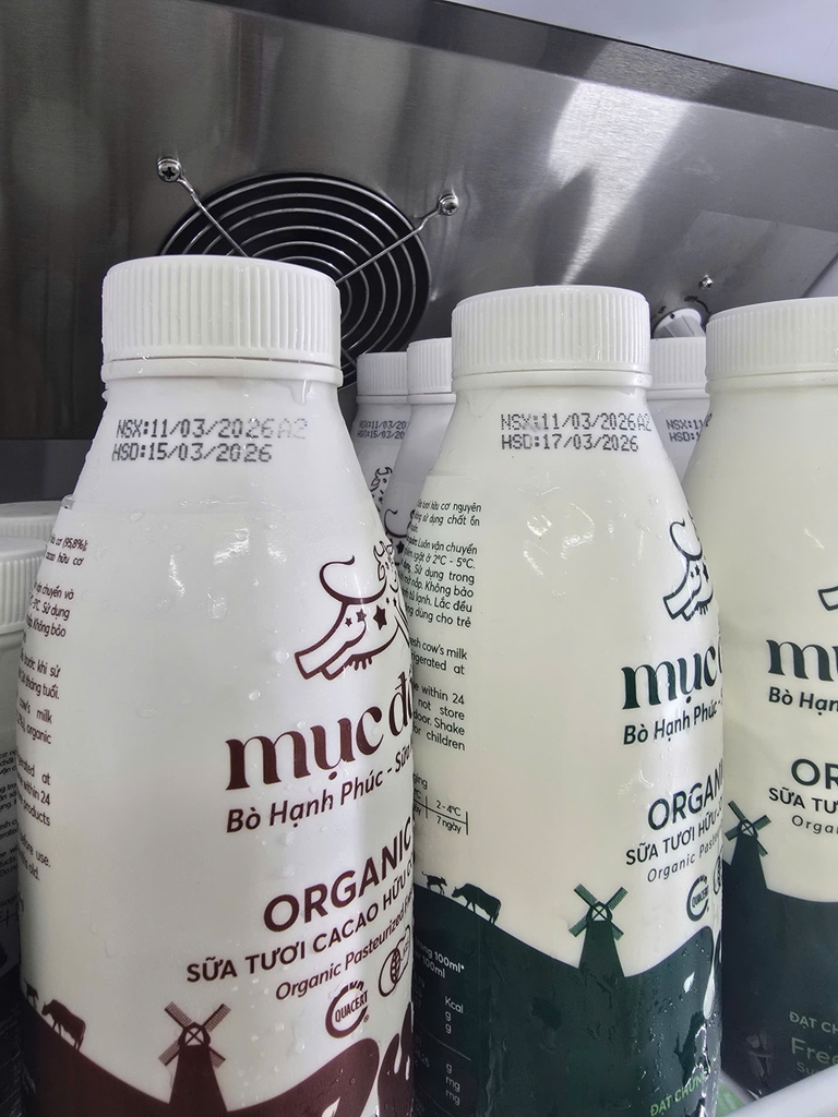 Sữa tươi hữu cơ thanh trùng Mục Đồng 180ml