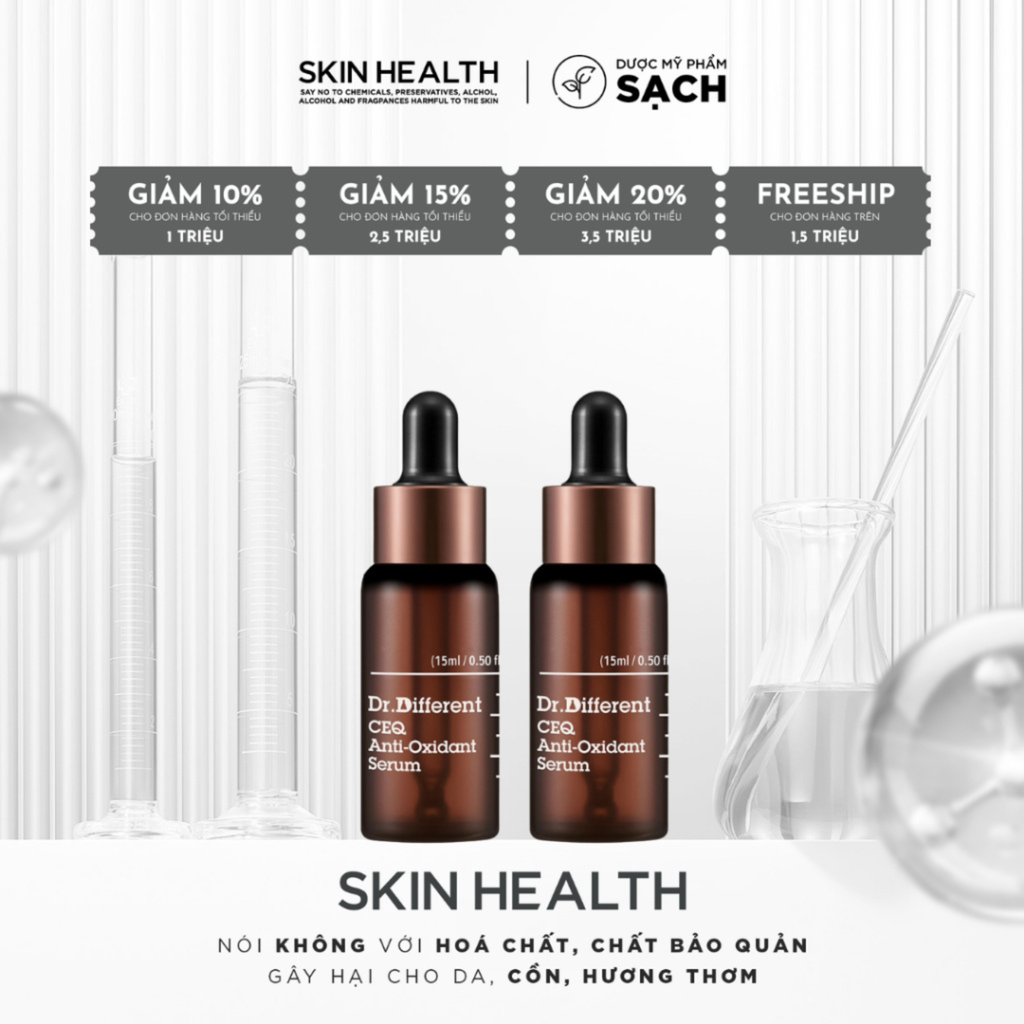 DR.DIFFERENT CEQ ANTIOXIDANT SERUM/ SÁNG DA- GIẢM NÁM- GIẢM NHĂN- TRẺ HOÁ DA