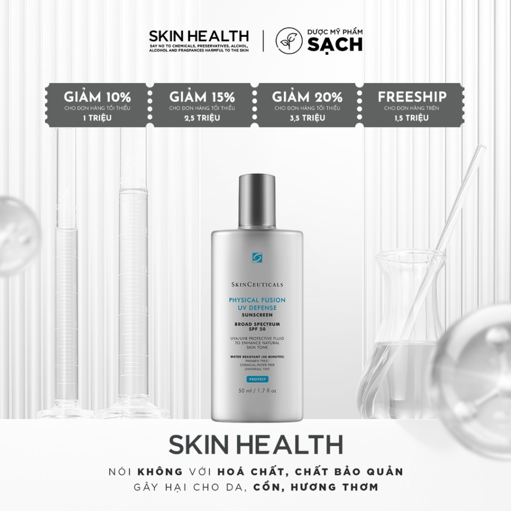 PHYSICAL FUSION UV DEFENSE SPF 50/ KEM CHỐNG NẮNG VẬT LÝ CÓ MÀU DÀNH CHO MỌI LÀN DA