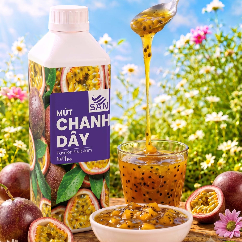 Mứt Chanh Dây Chanh Leo Chai 1Kg