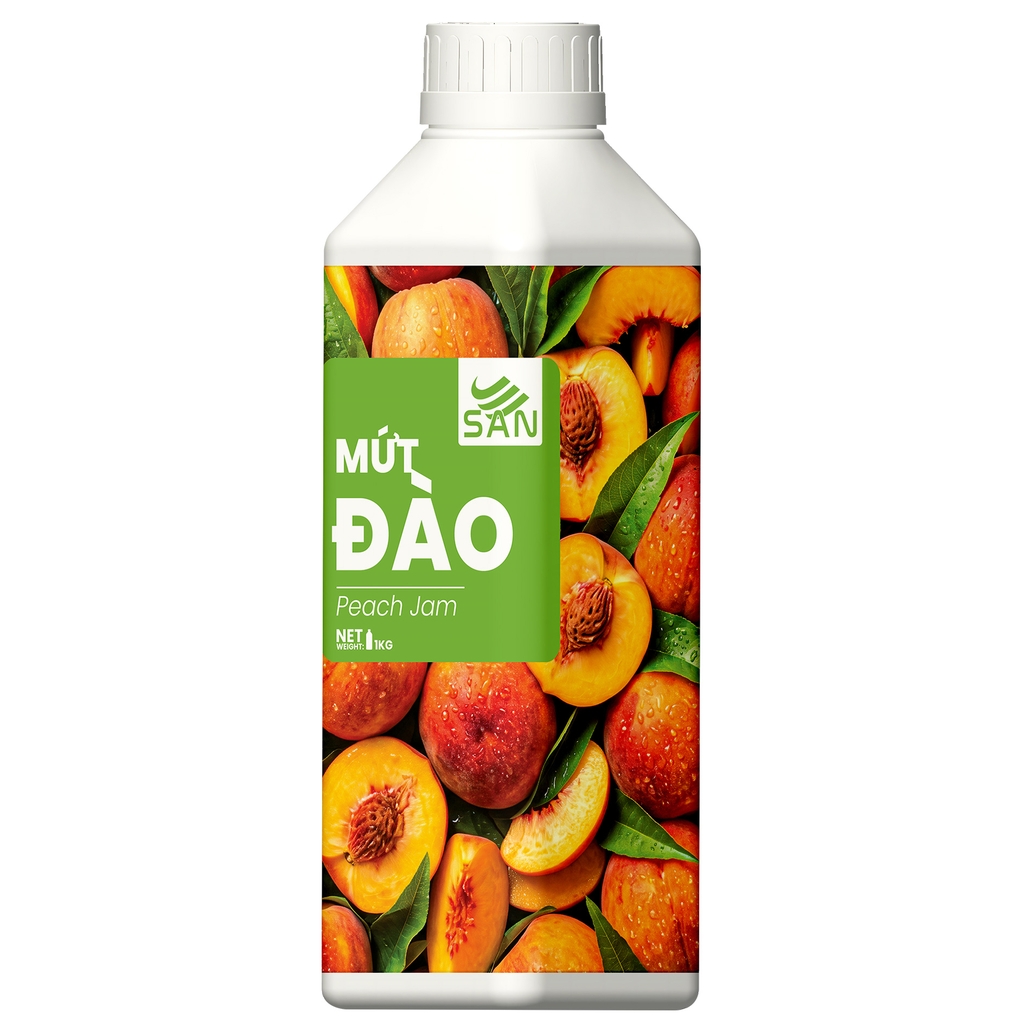 Mứt Đào Tươi Chai 1Kg