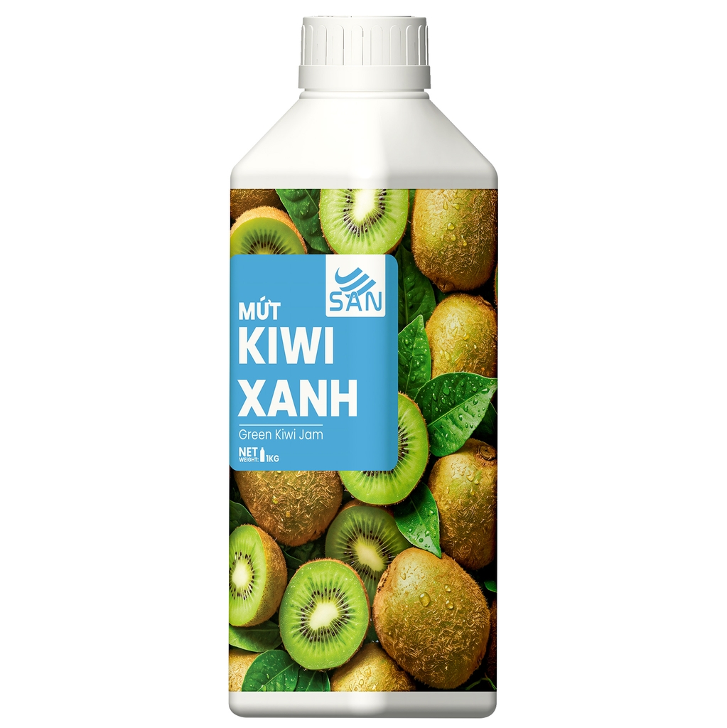 Mứt Kiwi Xanh Chua Ngọt Chai 1Kg