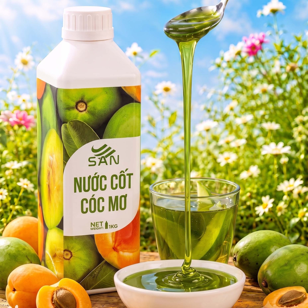 Nước Cốt Cóc Mơ SAN Chai 1Kg