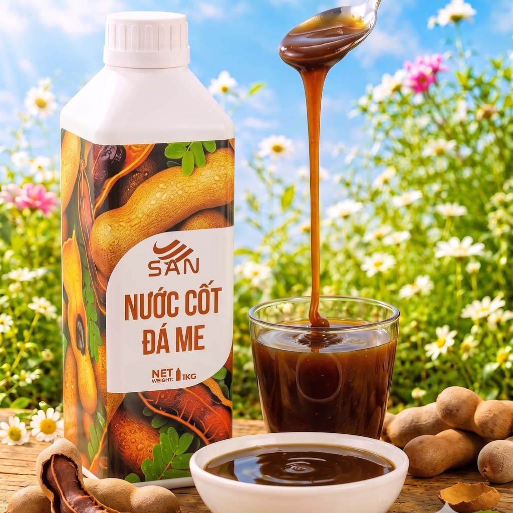 Nước Cốt Đá Me SAN Chai 1Kg