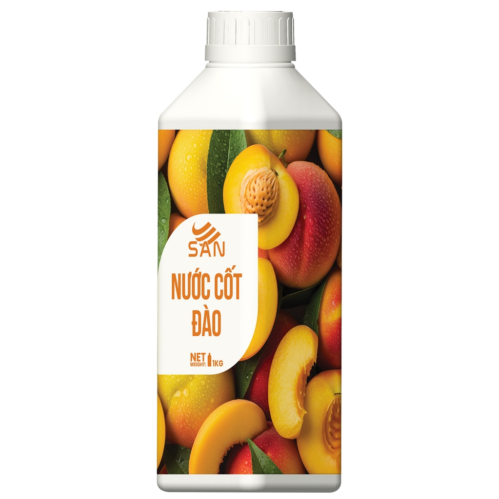 Nước Cốt Đào SAN Chai 1Kg