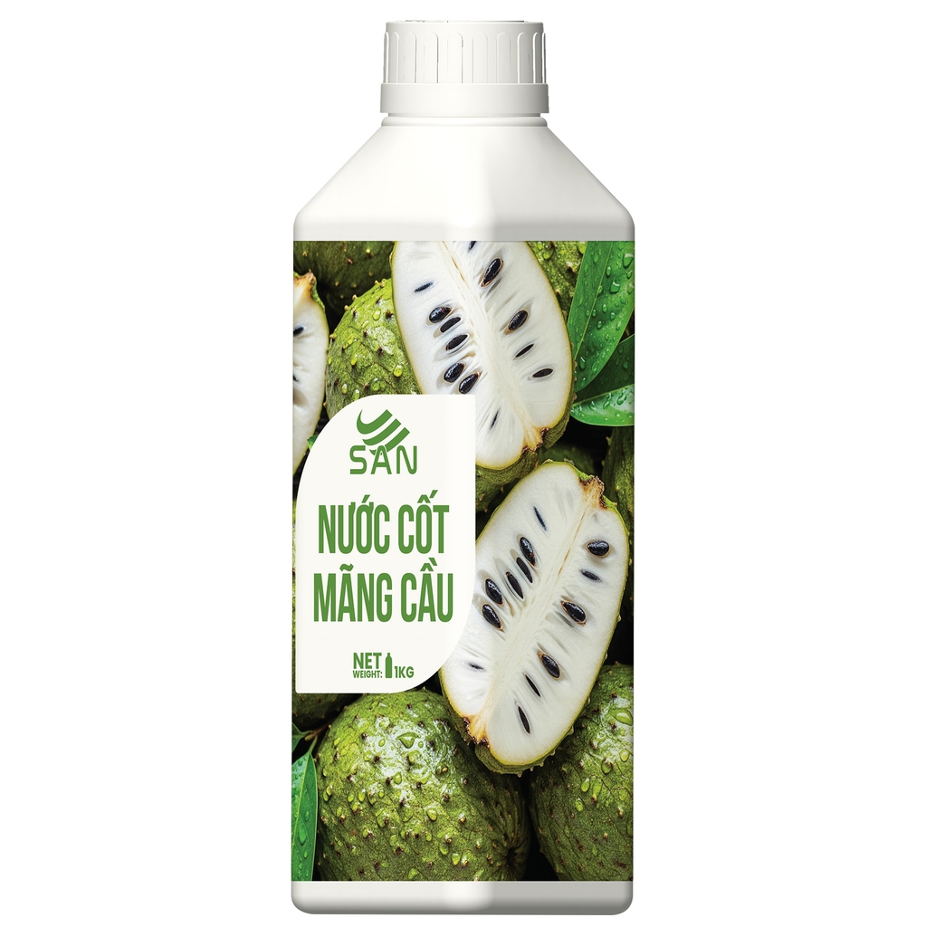 Nước Cốt Mãng Cầu SAN Chai 1Kg