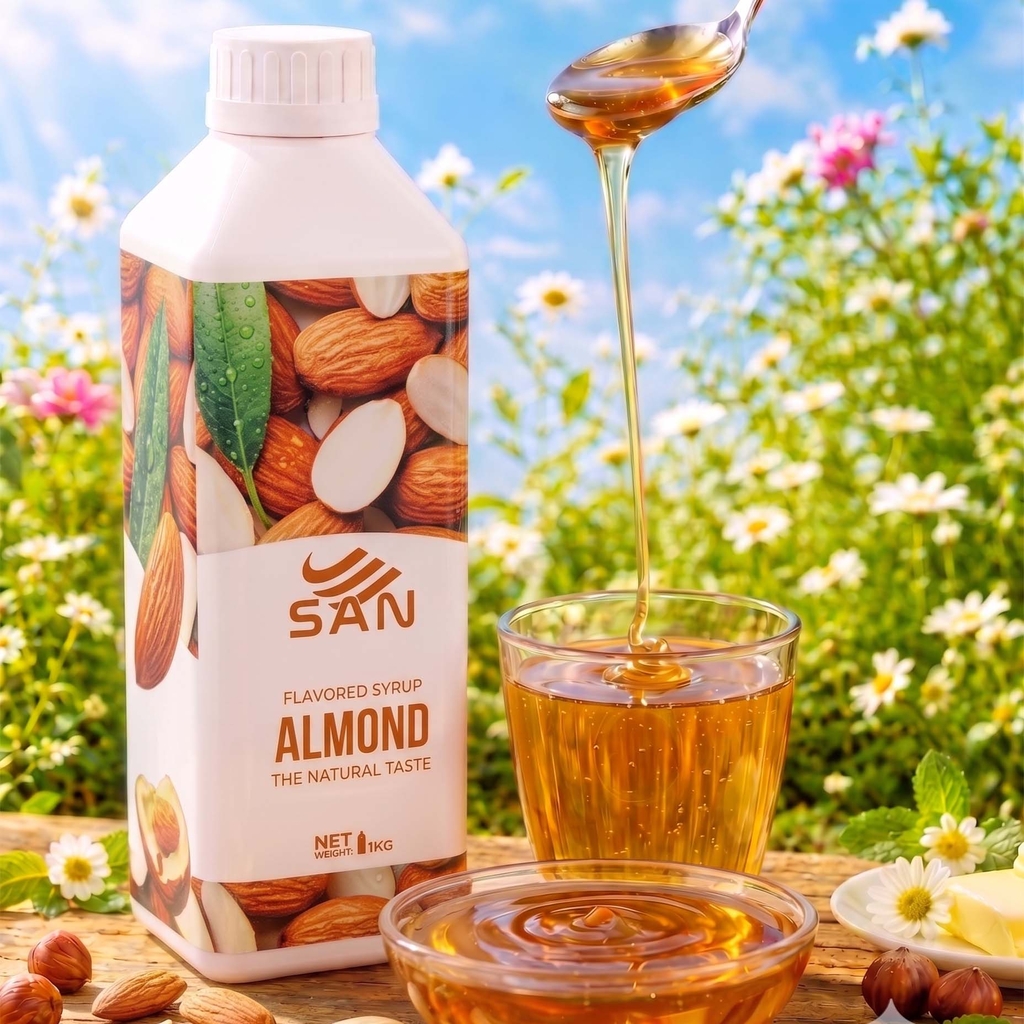 Syrup Hạnh Nhân SAN Chai 1Kg