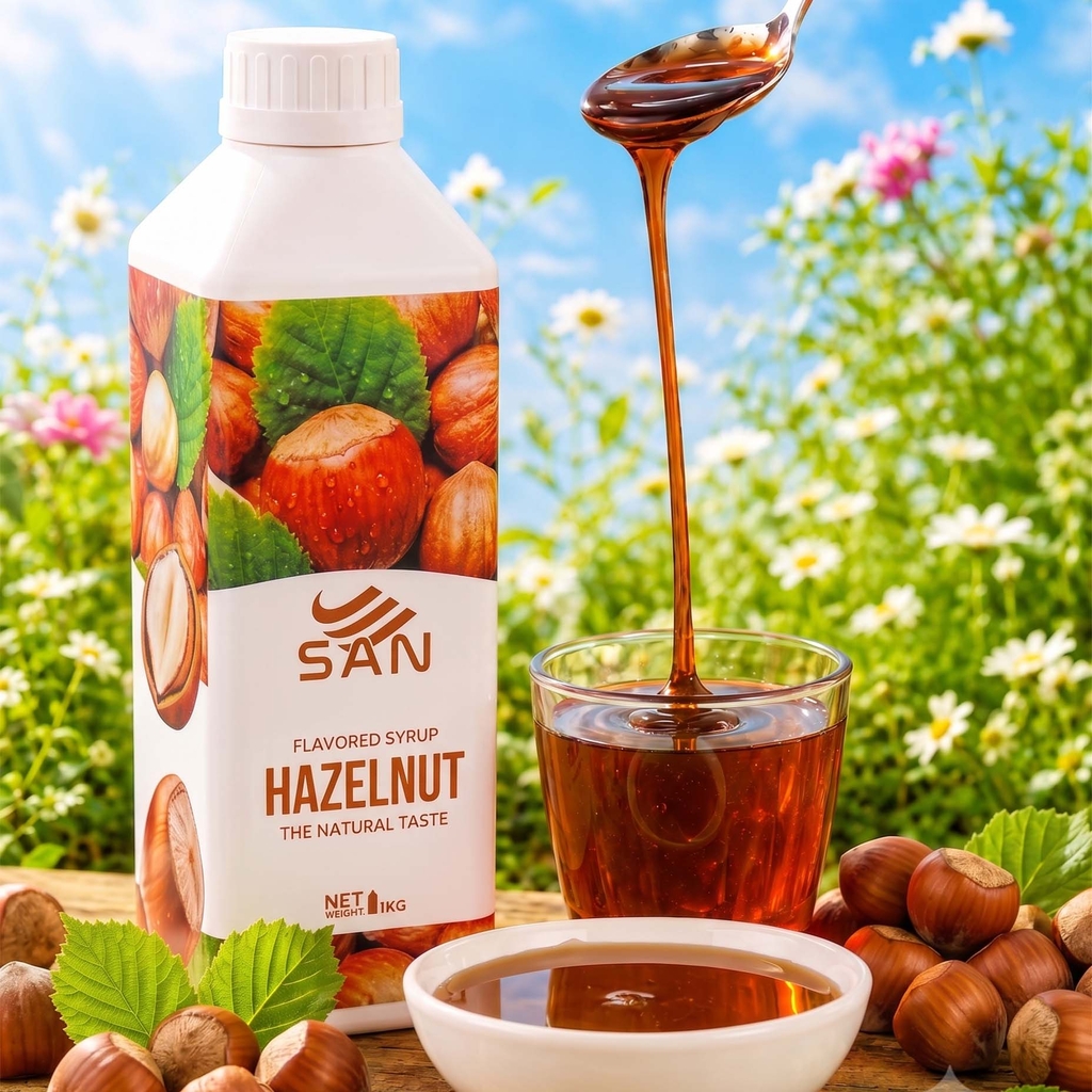Syrup Hạt Phỉ SAN Chai 1Kg