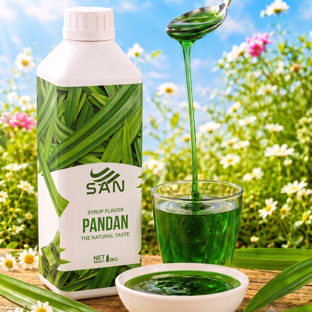 Syrup Lá Dứa SAN Chai 1Kg