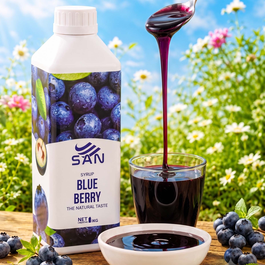 Syrup Việt Quất Berry SAN Chai 1Kg